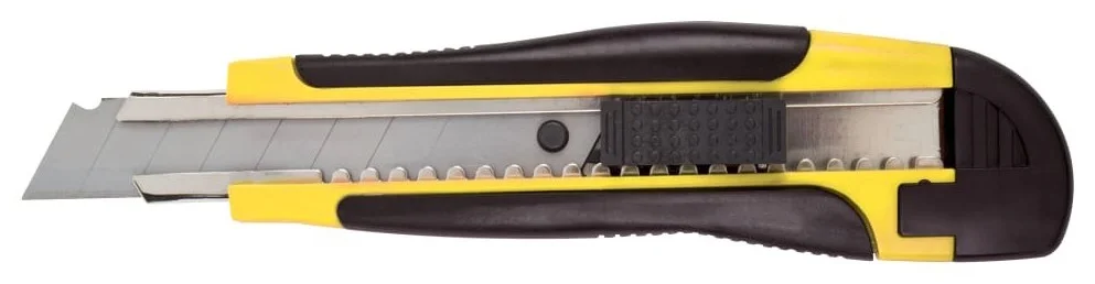 Cuțit de papetărie 18 mm, cu fixator