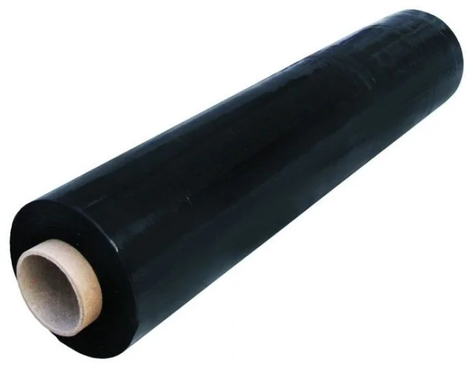 Folie stretch 50cm/200m/17mkr, neagra